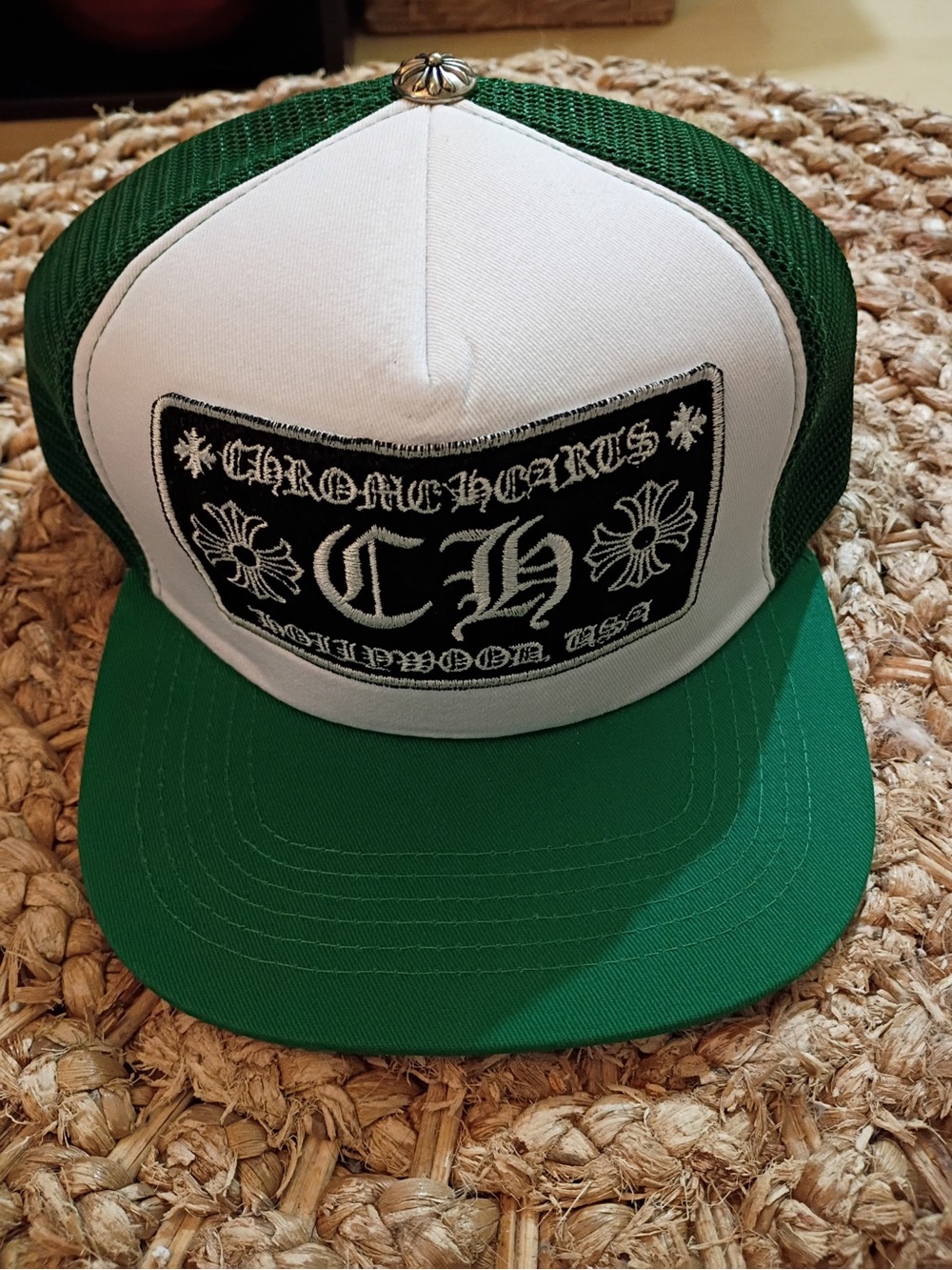 CromoHearts Green and White Trucker Hat
